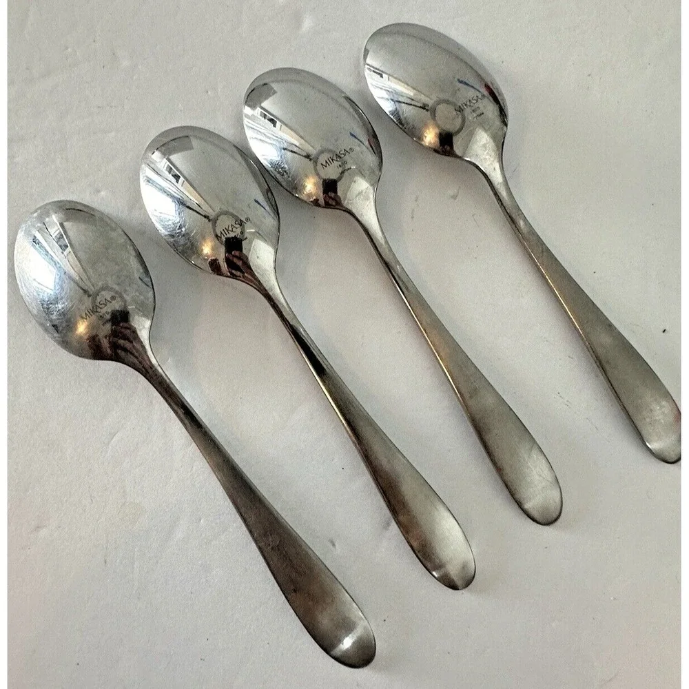 Mikasa Silverware Stainless Flatware‎ Set 4 Teaspoons Replacement